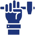 Blue security personnel illustration