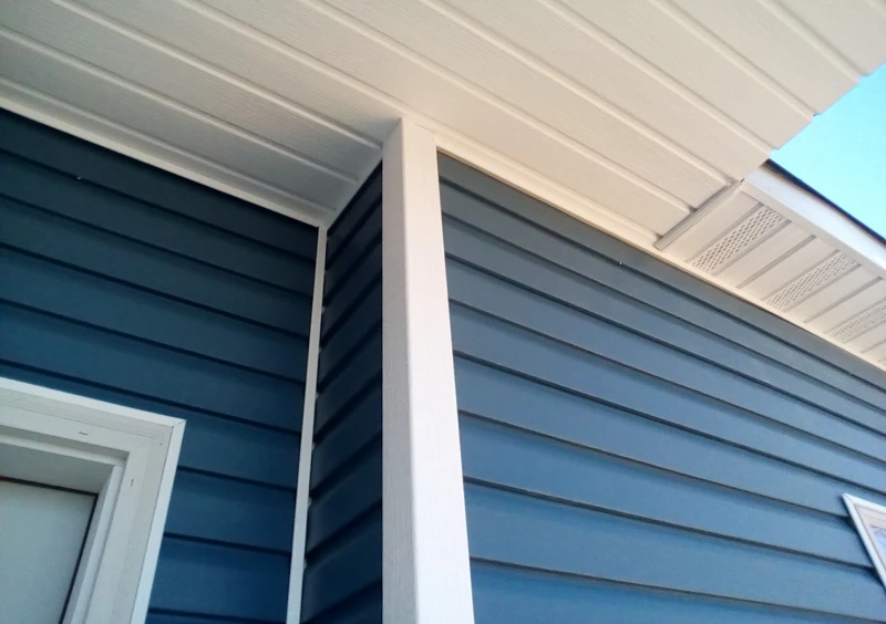 Modern house exterior siding detail
